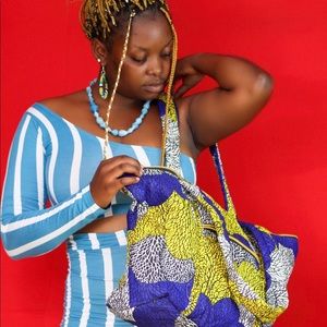 Ukupapa African hand-made tote bag, ltd edition